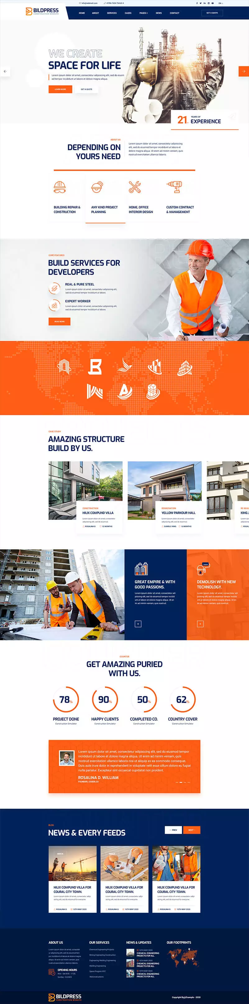 Construction website project 8