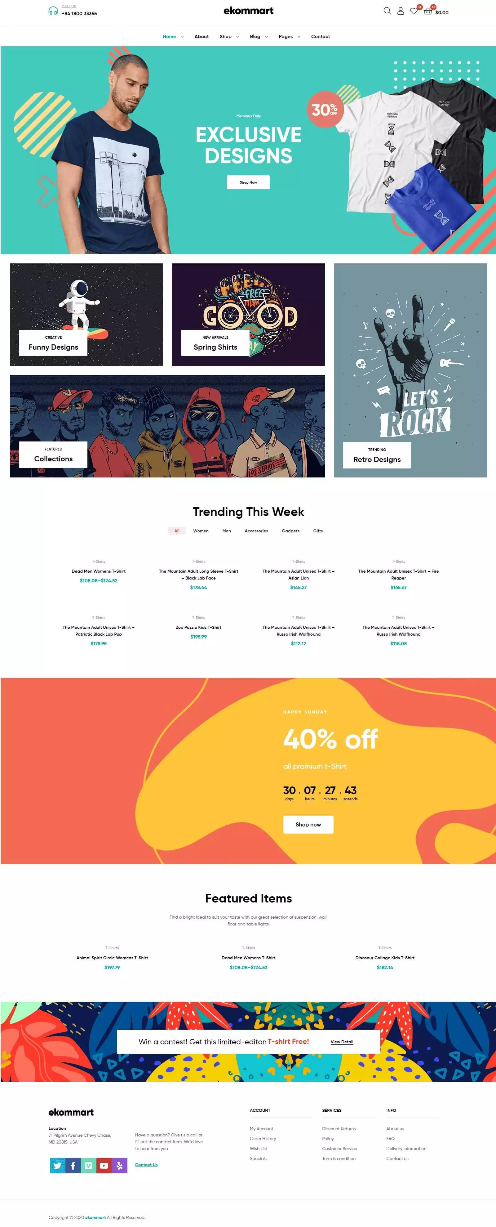 Search optimized fashion ecommerce website project