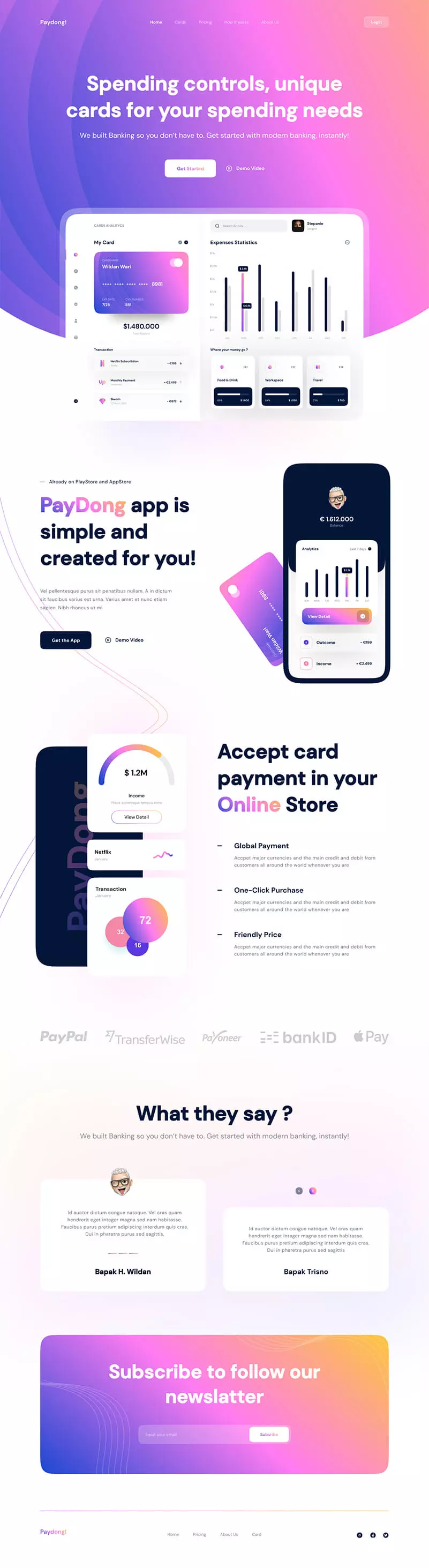 Fintech website project 8