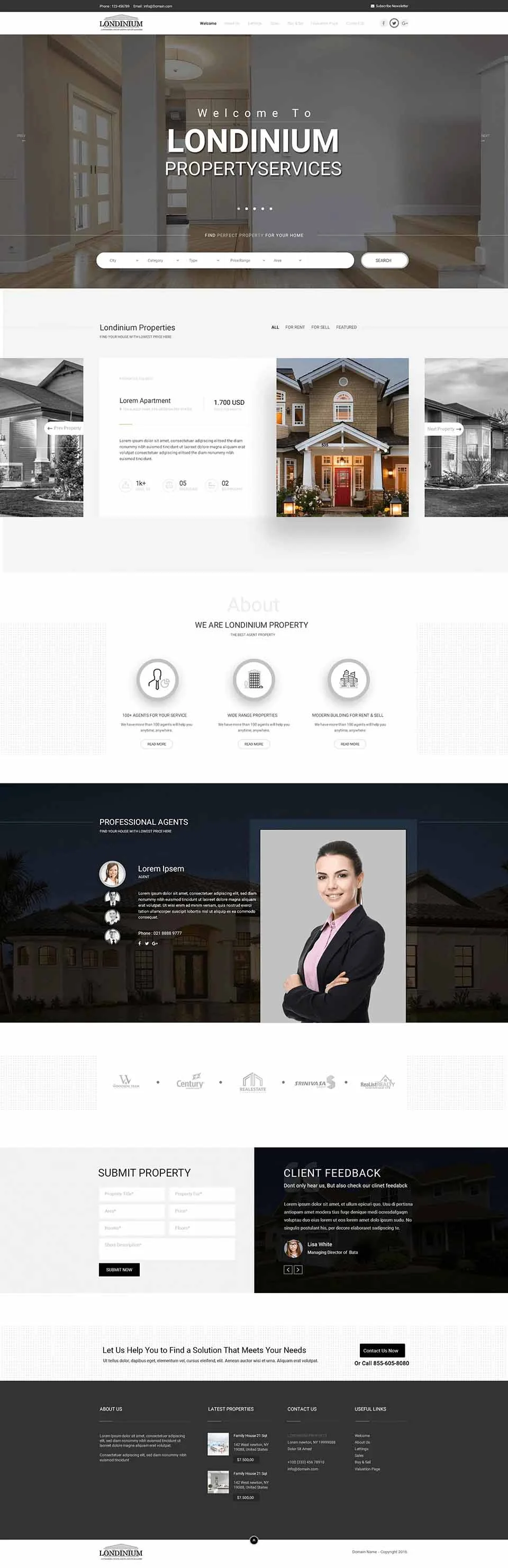Real Estate website project 3