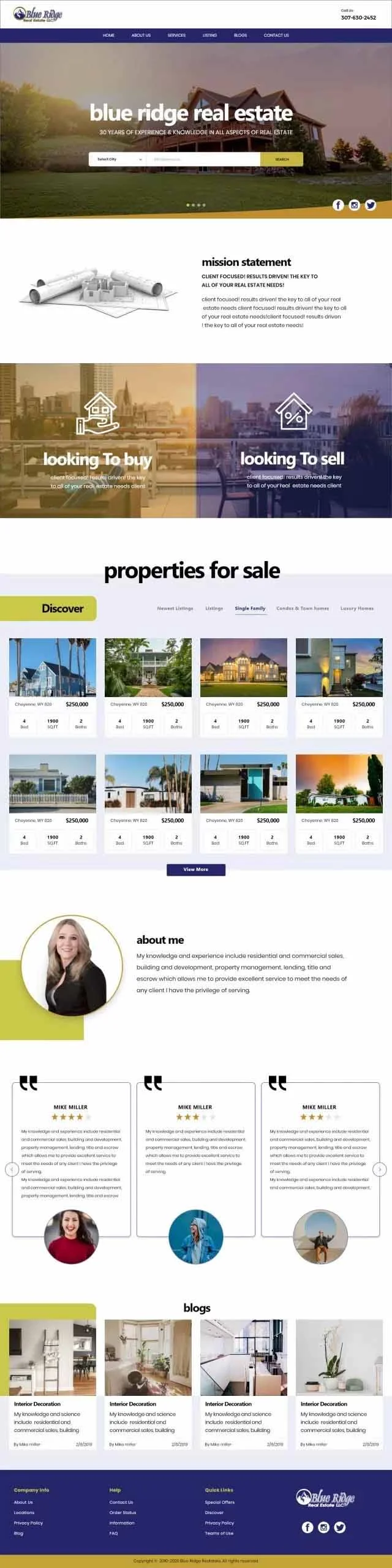 Real Estate website project 6