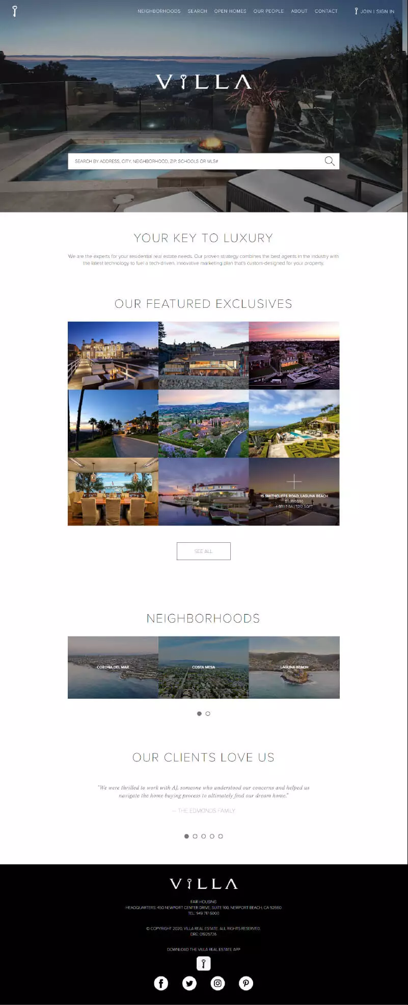 Real Estate website project 8