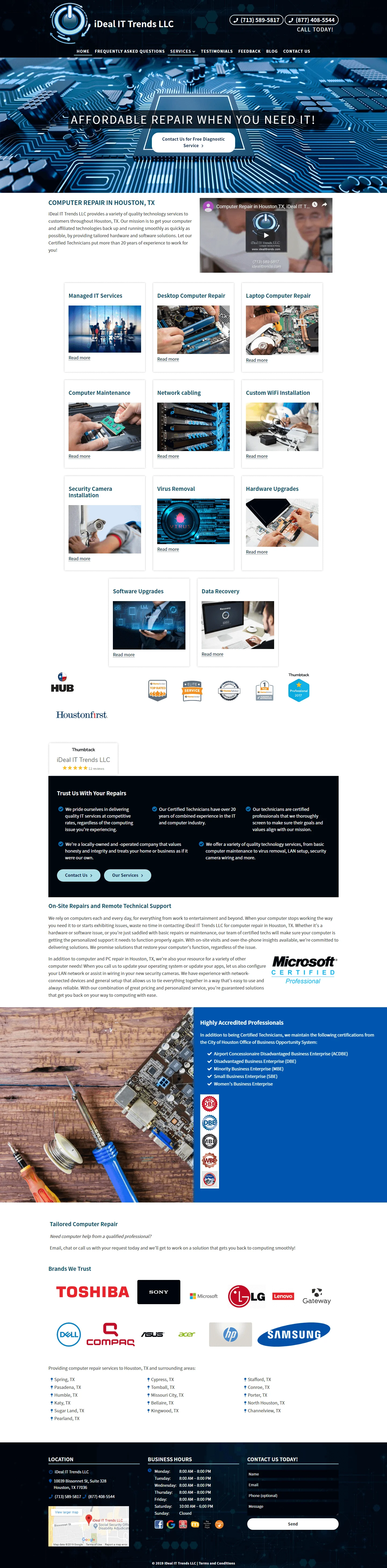 Technology website project