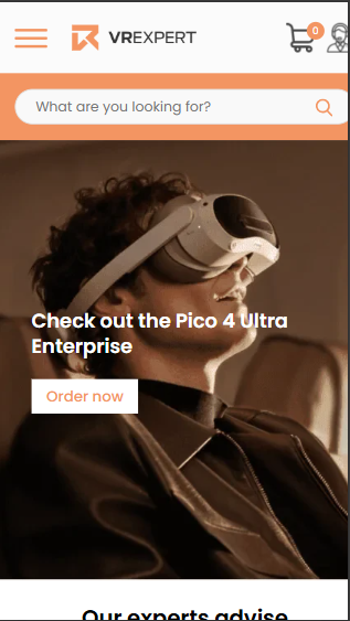 VR Experience App Screen