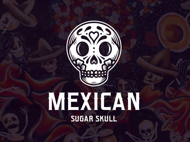 Mexican Sugar Skull identity design